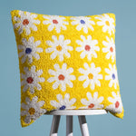 heya home Daisy New Knitted Cushion Cover in Mellow Yellow