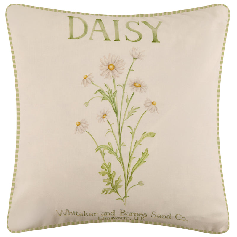  Cushions - Daisy Outdoor Cushion Cover Green Voyage Maison