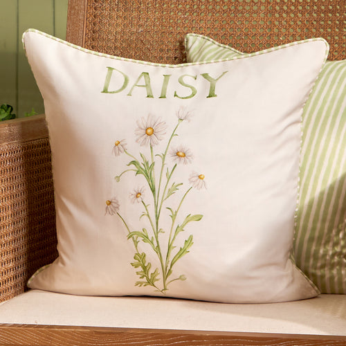  Cushions - Daisy Outdoor Cushion Cover Green Voyage Maison