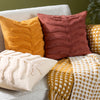 furn. Dakota Tufted Cushion Cover in Clay