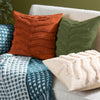 furn. Dakota Tufted Cushion Cover in Forest