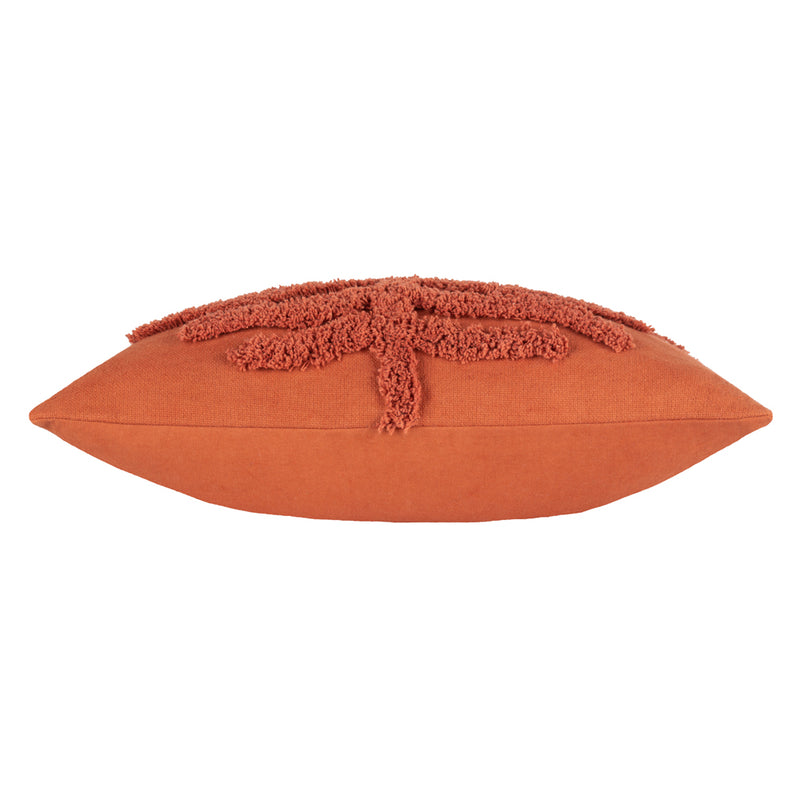 furn. Dakota Tufted Cushion Cover in Rust