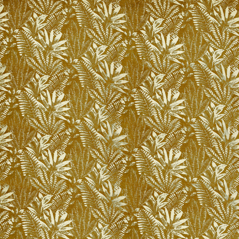 Voyage Maison Dalby Velvet Jacquard Fabric (By The Metre) in Gold