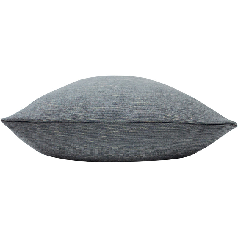 Evans Lichfield Dalton Slubbed Cushion Cover in Charcoal