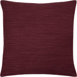 Evans Lichfield Dalton Slubbed Cushion Cover in Wine