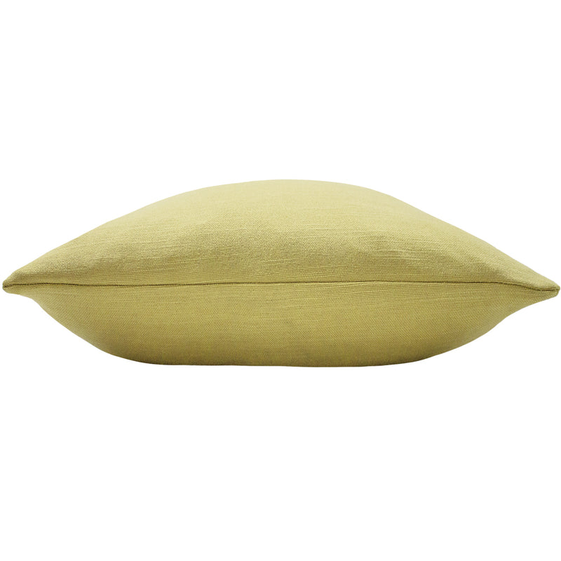 Evans Lichfield Dalton Slubbed Cushion Cover in Yellow