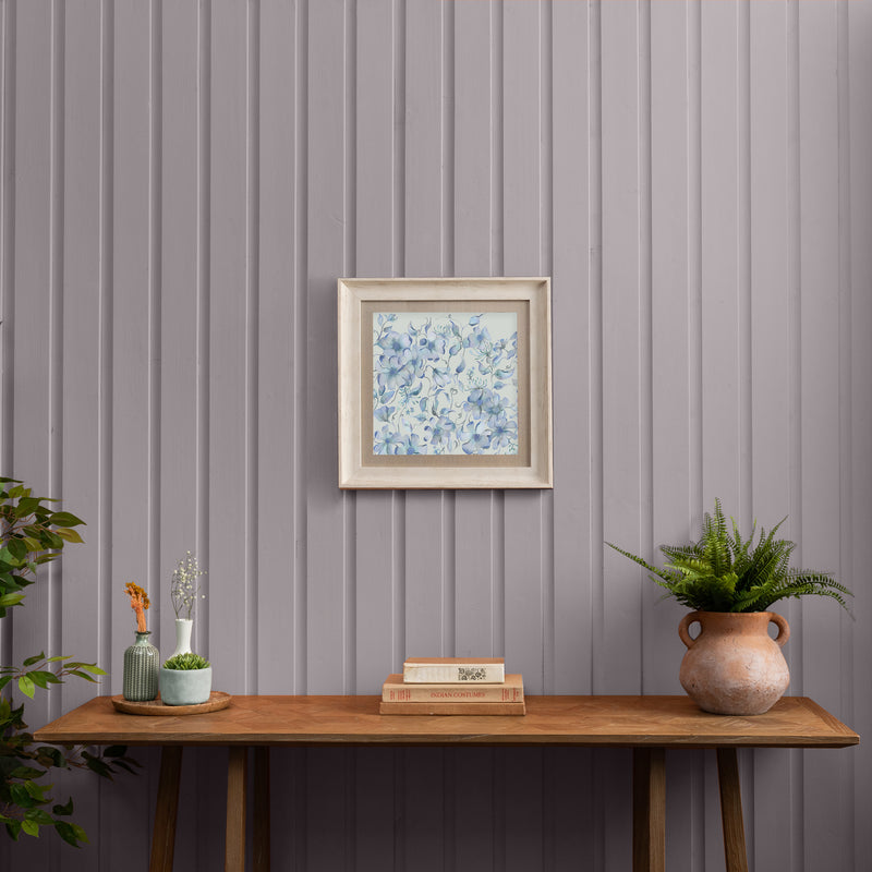 Floral Blue Wall Art - Daphne  Framed Print Birch/Delft Blue Voyage Maison