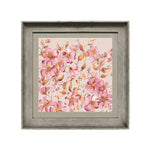 Floral Pink Wall Art - Daphne  Framed Print Stone/Primrose Voyage Maison