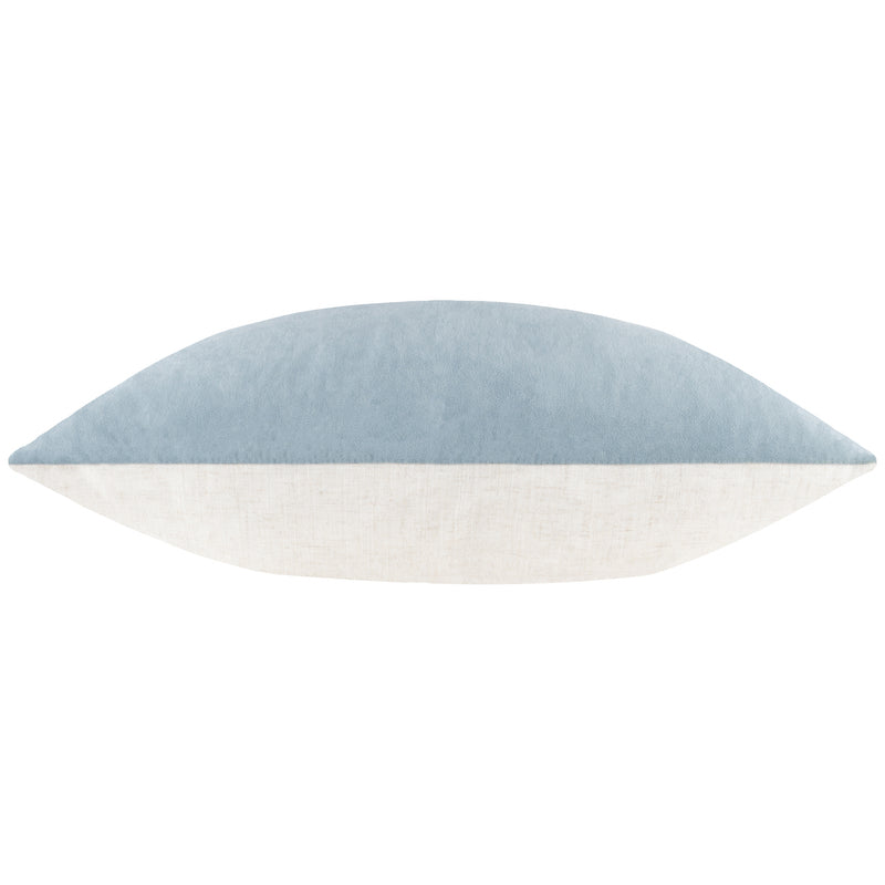 Plain Blue Cushions - Darland Velvet Cushion Cover Dusty Blue Yard