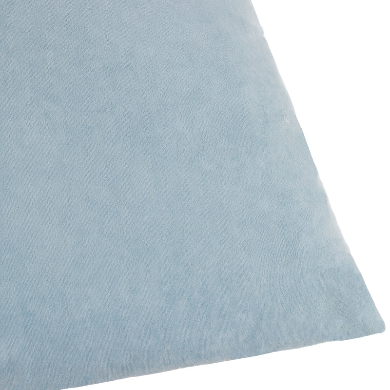 Plain Blue Cushions - Darland Velvet Cushion Cover Dusty Blue Yard