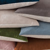 Plain Blue Cushions - Darland Velvet Cushion Cover Dusty Blue Yard