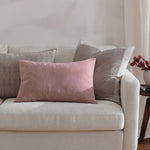 Plain Pink Cushions - Darland Velvet Cushion Cover Dusty Rose Yard