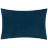 Plain Blue Cushions - Darland Velvet Cushion Cover Indigo Yard