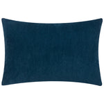 Plain Blue Cushions - Darland Velvet Cushion Cover Indigo Yard