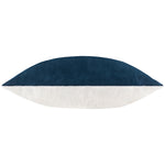 Plain Blue Cushions - Darland Velvet Cushion Cover Indigo Yard