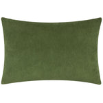 Plain Green Cushions - Darland Velvet Cushion Cover Olive Oil Yard