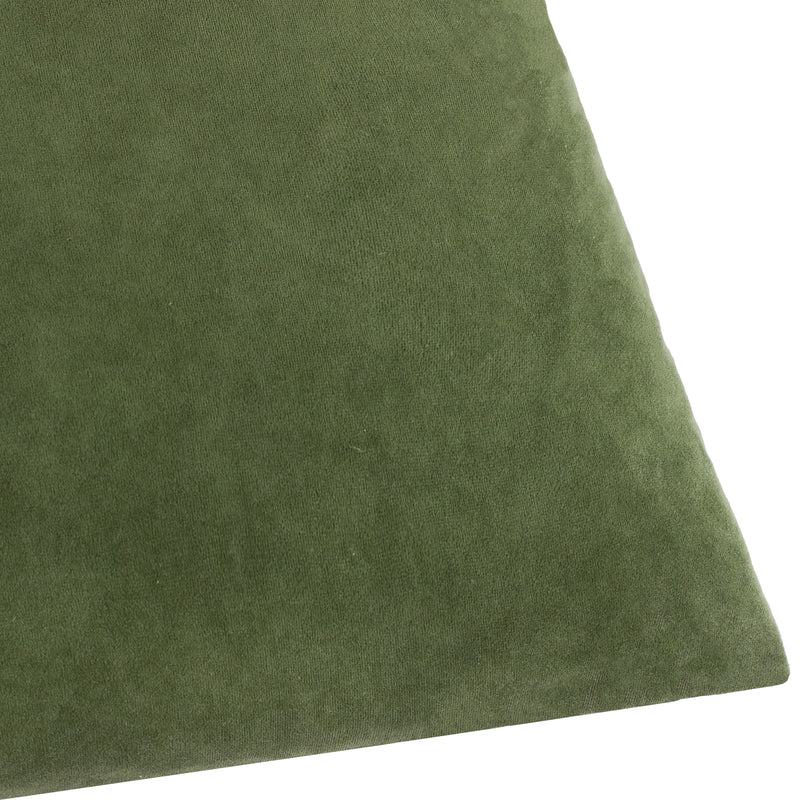 Plain Green Cushions - Darland Velvet Cushion Cover Olive Oil Yard