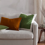 Plain Orange Cushions - Darland Velvet Cushion Cover Pecan Yard