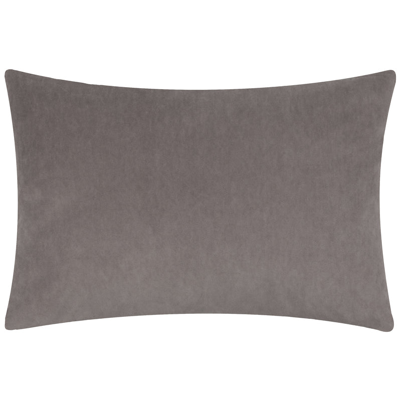 Plain Beige Cushions - Darland Velvet Cushion Cover Taupe Yard