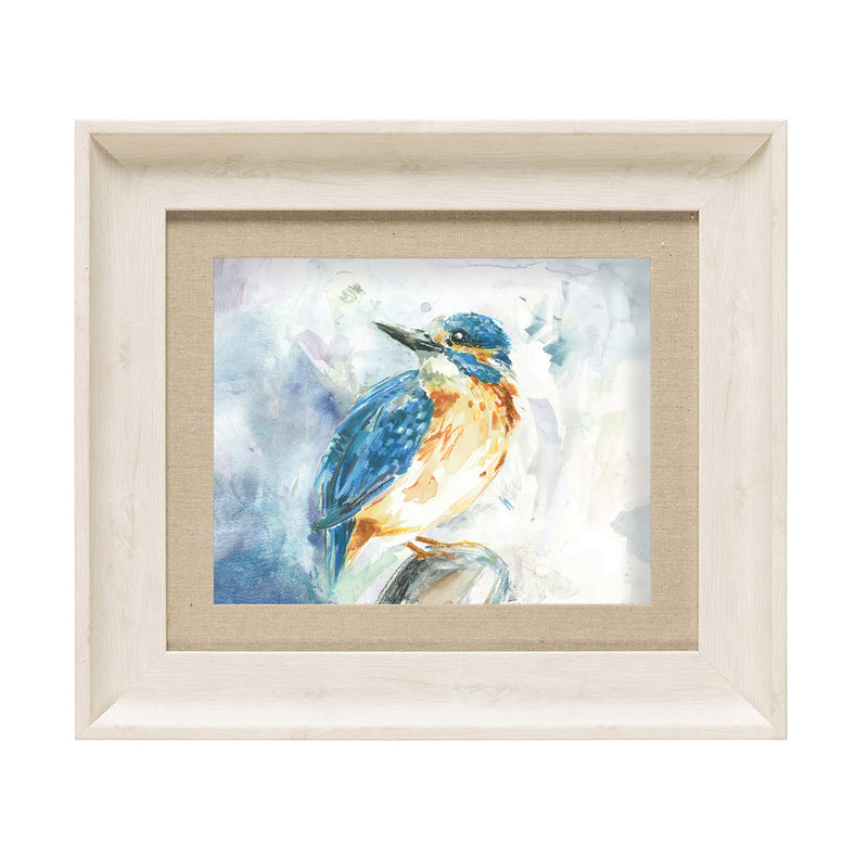 Voyage Maison Darting Kingfisher Framed Print in Birch