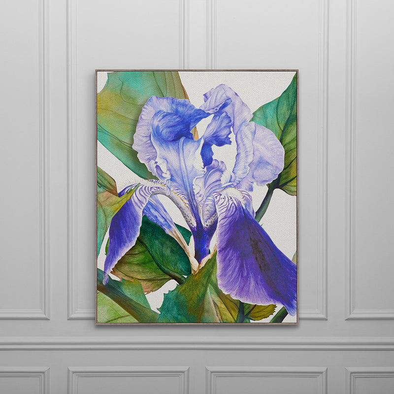 Abstract Blue Wall Art - Darwen  Framed Canvas Stone Voyage Maison