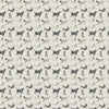 Voyage Maison Dashing Dogs Printed Oil Cloth Fabric (By The Metre) in Natural Linen