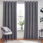 furn. Dawn 100% Blackout Thermal Eyelet Curtains in Charcoal