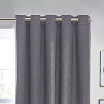 furn. Dawn 100% Blackout Thermal Eyelet Curtains in Charcoal