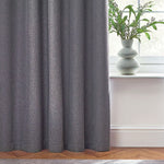 furn. Dawn 100% Blackout Thermal Eyelet Curtains in Charcoal