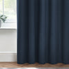 Plain Blue Curtains - Dawn Textured Blackout Eyelet Curtains Midnight furn.