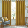 furn. Dawn 100% Blackout Thermal Eyelet Curtains in Mustard