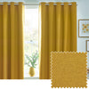 furn. Dawn 100% Blackout Thermal Eyelet Curtains in Mustard