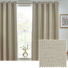 furn. Dawn 100% Blackout Thermal Eyelet Curtains in Natural