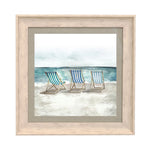 Voyage Maison Deck Chair Framed Print in Birch