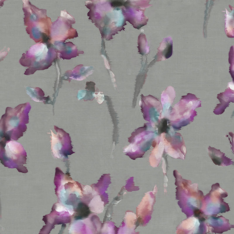 Degas Printed Fabric Sample Swatch Amethyst