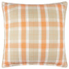 Check Orange Cushions - Delamere Reversible Outdoor Cushion Cover Russet Voyage Maison