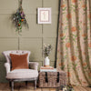 Floral Orange Fabric - Delamere Printed Cotton Fabric (By The Metre) Apricot Voyage Maison