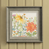 Floral Orange Wall Art - Delamere  Framed Print Stone/Cream Voyage Maison