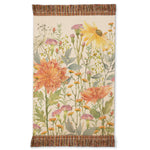 Damask Orange Throws - Delamere Printed Fringe Throw Linen Voyage Maison