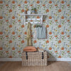 Floral Multi Wallpaper - Delamere  1.4m Wide Width Wallpaper (By The Metre) Linen Voyage Maison