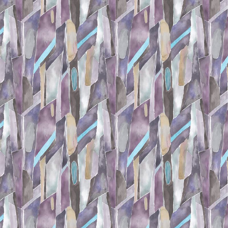 Voyage Maison Delaunay 1.4m Wide Width Wallpaper in Amethyst