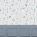 Voyage Maison Delgatie 1.4m Wide Width Wallpaper in Bluebell