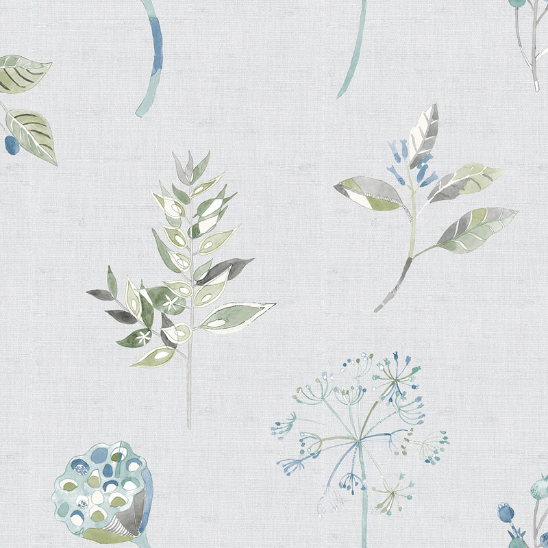 Delgatie Wallpaper Sample Bluebell