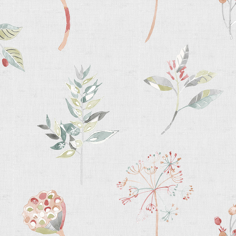 Delgatie Wallpaper Sample Poppy