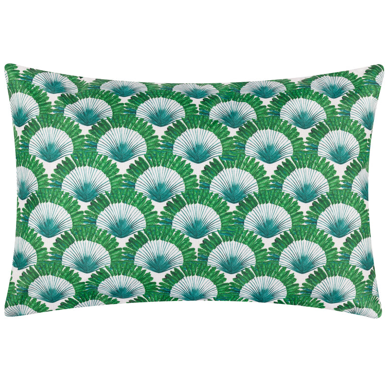  Green Cushions - Dellacorte Printed Outdoor Cushion Cover Green furn.