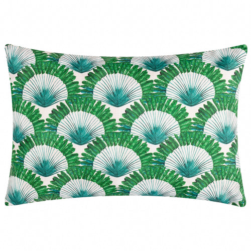  Green Cushions - Dellacorte Printed Outdoor Cushion Cover Green furn.