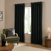  Curtains - The Ultimate Velvet Blackout Eyelet Curtains Black Furn