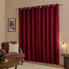  Curtains - The Ultimate Velvet Blackout Eyelet Curtains Burgundy Furn