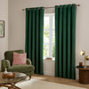  Curtains - The Ultimate Velvet Blackout Eyelet Curtains Emerald Furn