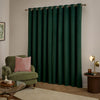  Curtains - The Ultimate Velvet Blackout Eyelet Curtains Emerald Furn
